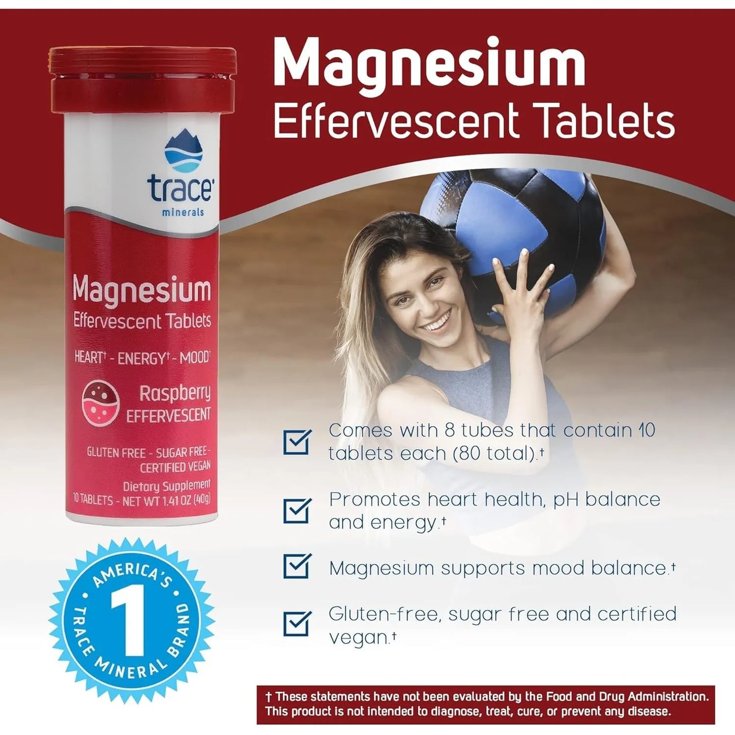 Magnesio Efervescente Para Energía Corazón Y Sueño Saludable Trace Minerals