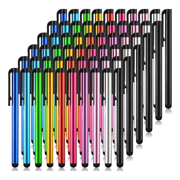 60 Lapices Capacitivos Delgados Para Pantallas Tactiles iPhone iPad Tablet 10 Colores