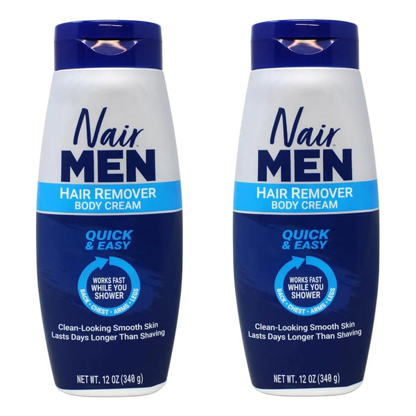 Nair Men Crema Depiladora Para Hombres 368 G X 2 Und Piel Suave Sin Dolor