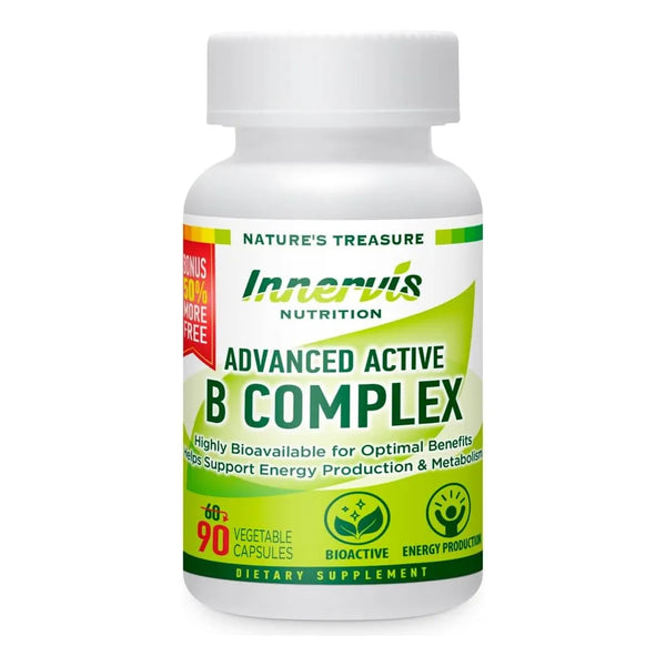 Complejo Avanzado De Vitamina B Activa 90 Capsulas Energia Y Metabolismo