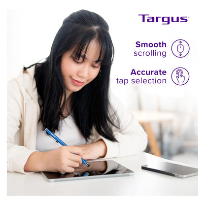 Lápiz Slim Stylus Tablet Smartphone Azul Metálico Precisión Sin Huellas
