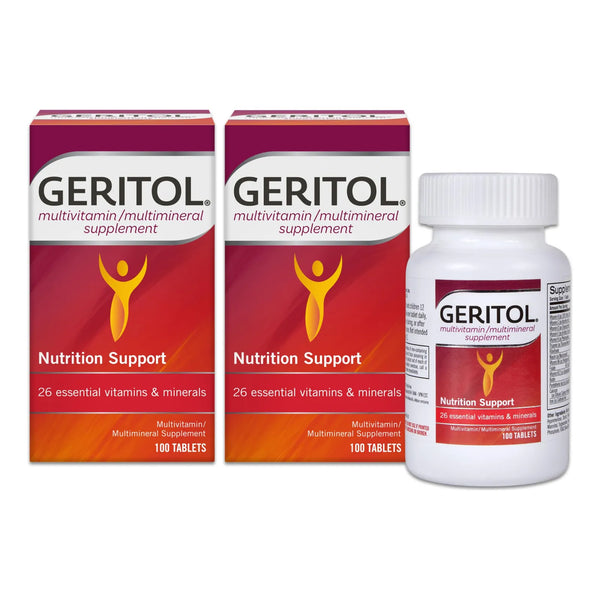 Multivitaminico Geritol 26 Vitaminas Minerales Hierro Antioxidantes Sin Gluten