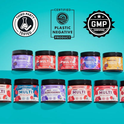 Llama Naturals Gomitas Multivitamínicas Para Niños Veganas Con Fruta Real
