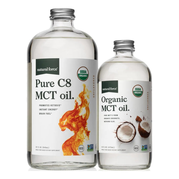 Aceite Orgánico Puro C8 Y Mct Natural Force Usda Organic Sin Omg Keto Y Vegano