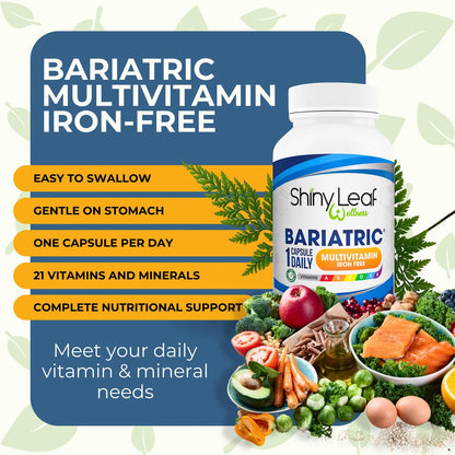 Capsulas Multivitaminicas Bariatricas Sin Hierro Shiny Leaf Postcirugia Gastrica