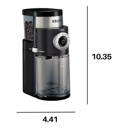 Molinillo De Cafe Krups Acero Inoxidable 12 Niveles Molienda 110V Envio Gratis