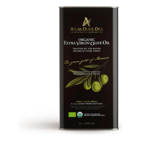 Aceite De Oliva Extra Virgen Orgánico Atlas Marruecos 500 Ml Prensado En Frío