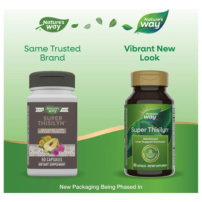 Fórmula Avanzada De Apoyo Hepático Nature's Way Super Thisilyn 60 Cápsulas