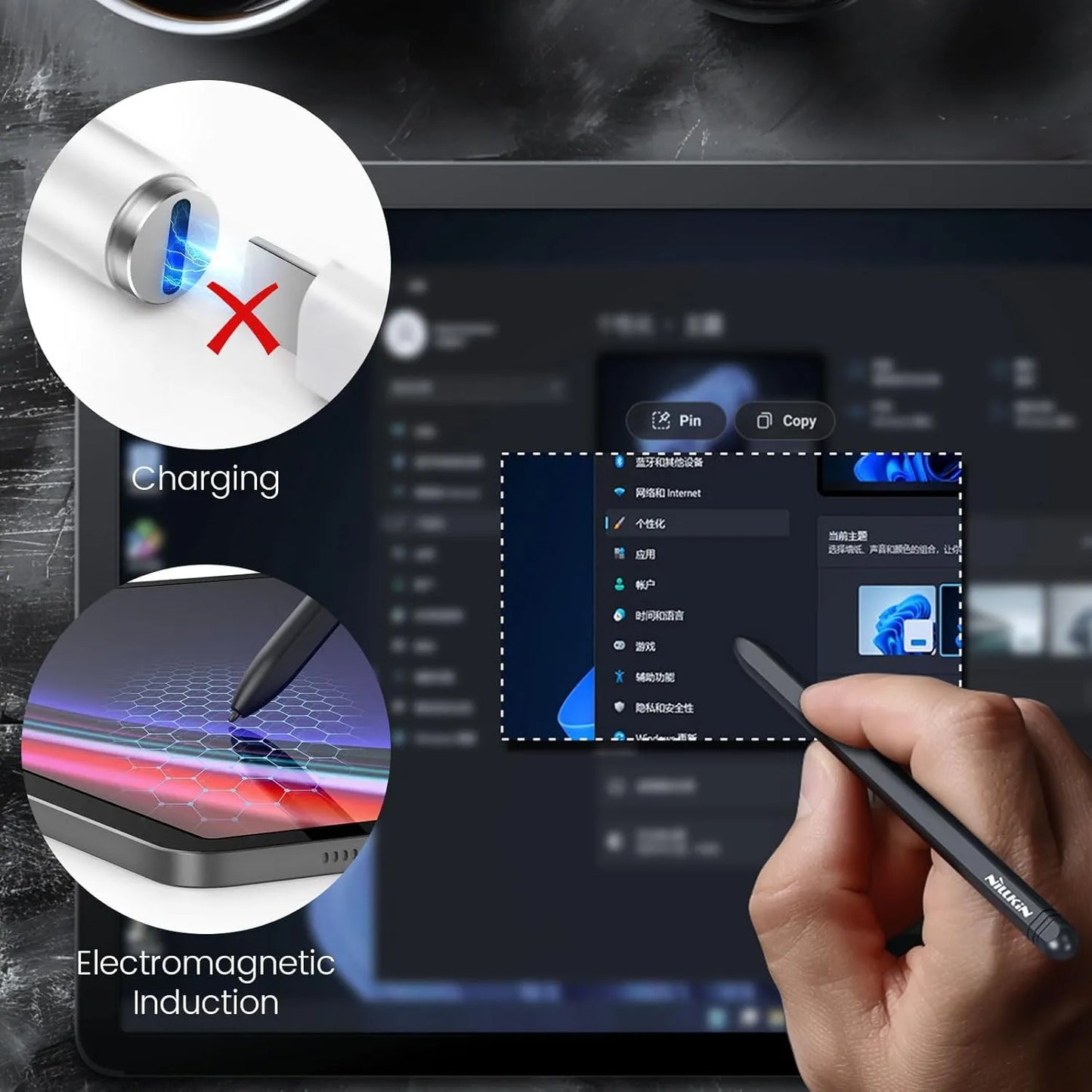Lapiz Capacitivo Emr Con Borrador Digital Para Samsung Galaxy Tab S9 S8 S7 S6
