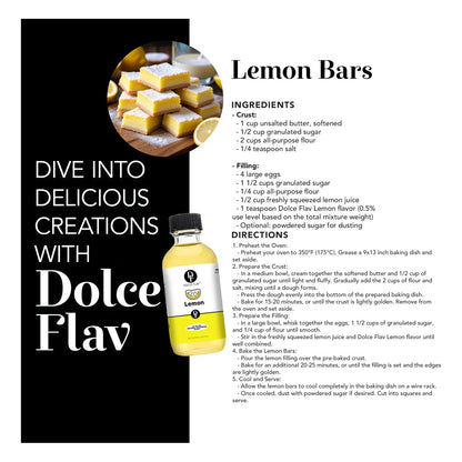 Concentrado Sabor Limón Dolce Foglia 60 Ml Aceite Aromatizante Multiusos
