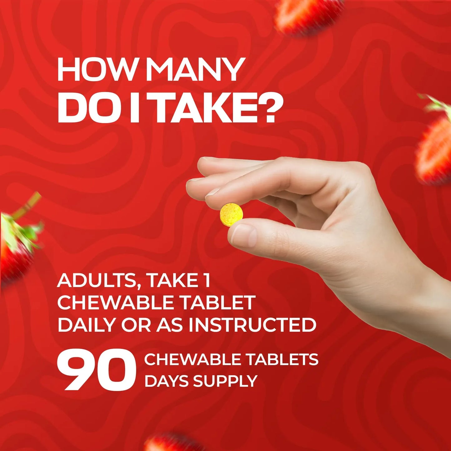 Suplemento CoQ10 100 Mg Tabletas Masticables Sabor Fresa Salud Corazon Y Energia