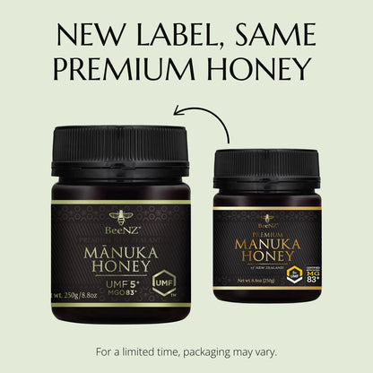 Miel De Manuka Cruda UMF 5+ MGO 83+ De Nueva Zelanda Edulcorante Natural