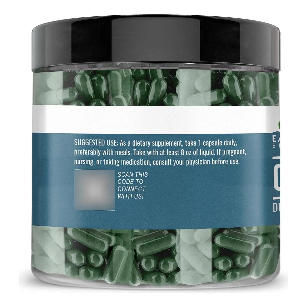 Chlorella Pura 200 Cápsulas Natural Sin Aditivos Energía Y Salud