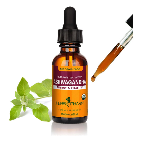 Extracto Liquido Organico De Ashwagandha Sin Alcohol Soporte Animo Vegano