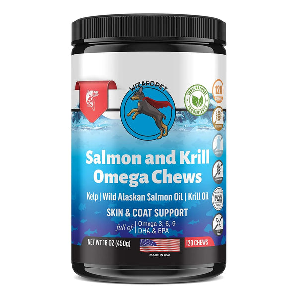 Golosinas Suaves De Aceite De Krill Para Perros Con Omega 3 120 Unidades