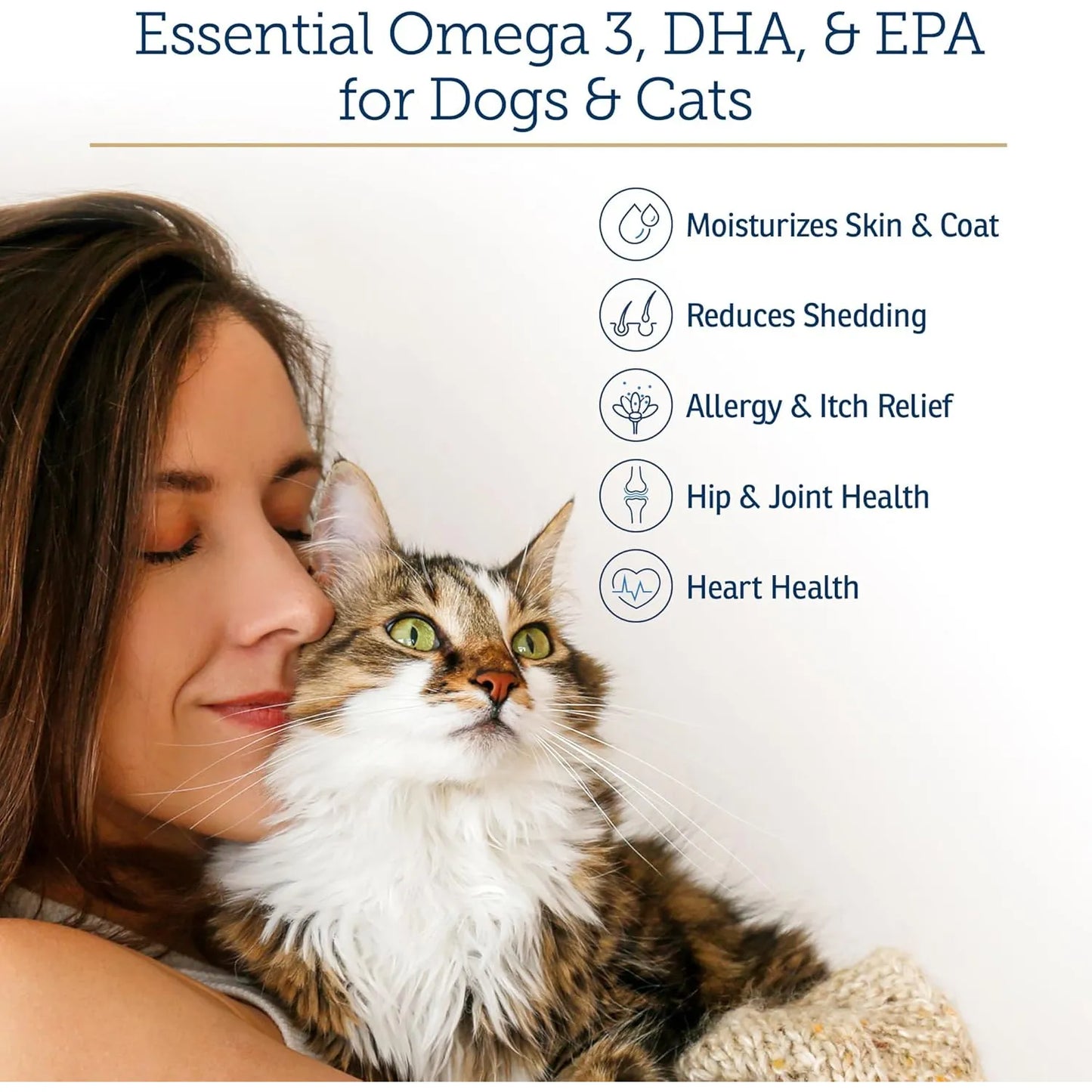Aceite De Pescado Omega 3 Ultra Efa Para Perros Y Gatos Prom
