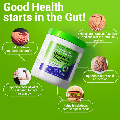 Enzimas Digestivas 300 Gramos Aumenta Absorcion Nutrientes Hasta 71
