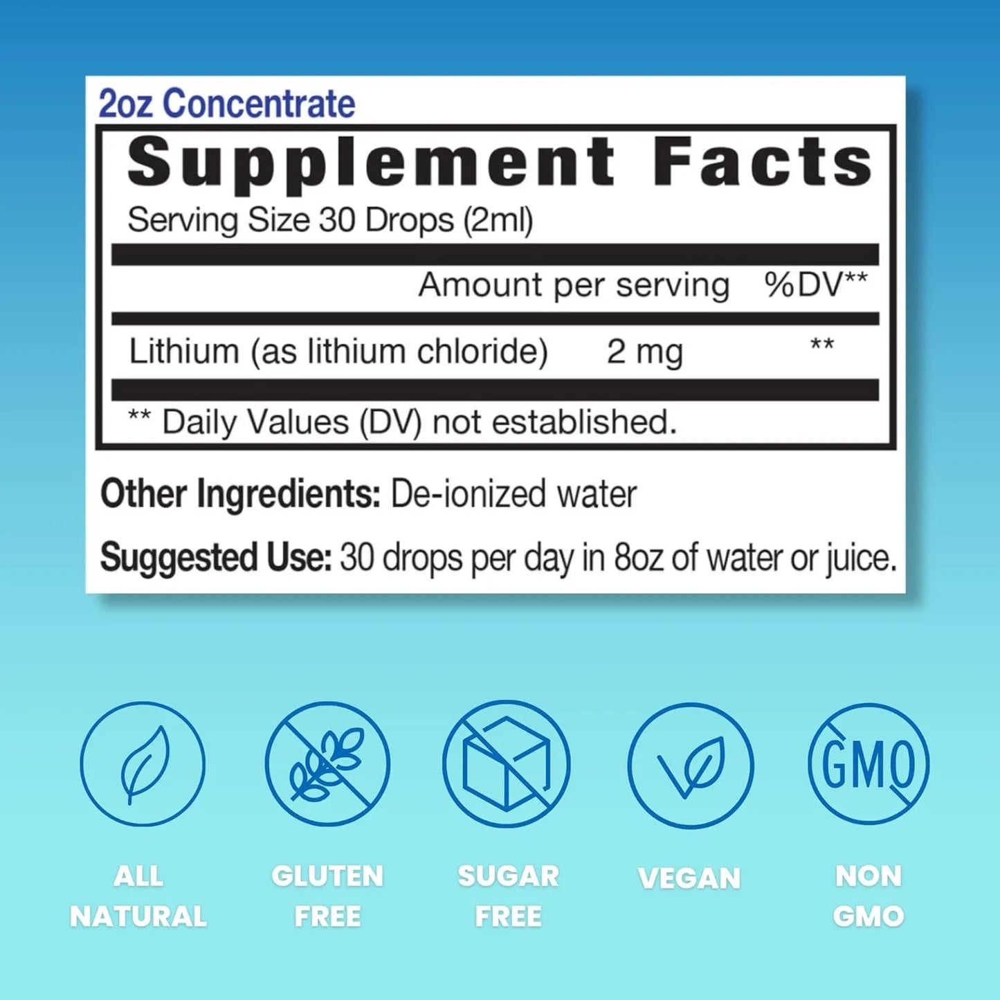 Gotas De Cloruro De Litio Liquido Eidon Ionic Minerals Suplemento Para Salud Cerebral Y Cognicion