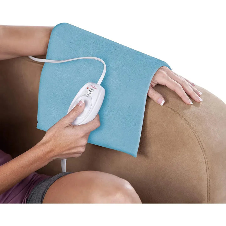 Almohadilla Termica Sunbeam Xl Calor Relajante Azul - Imagen 8