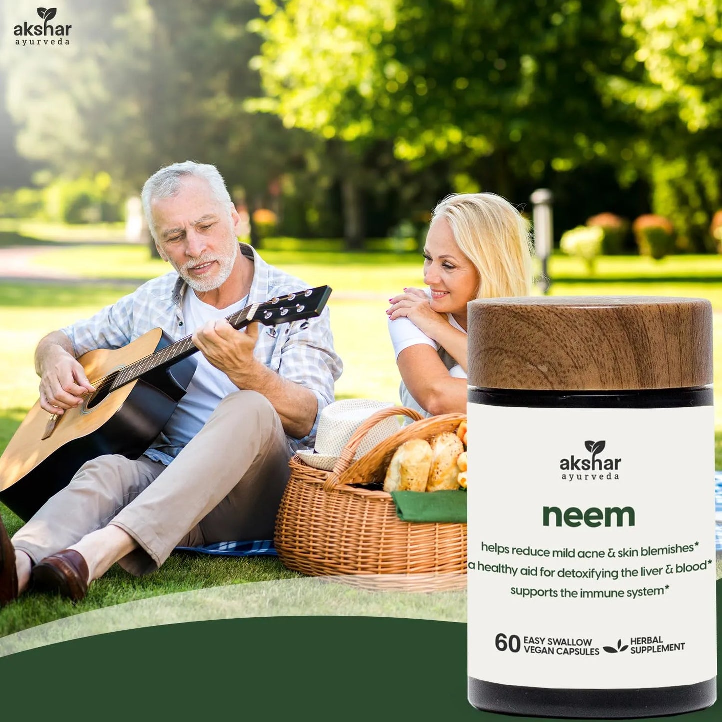Capsulas De Neem Extracto Y Polvo De Hoja Para Salud Y Piel Clara Vegano Ayurveda