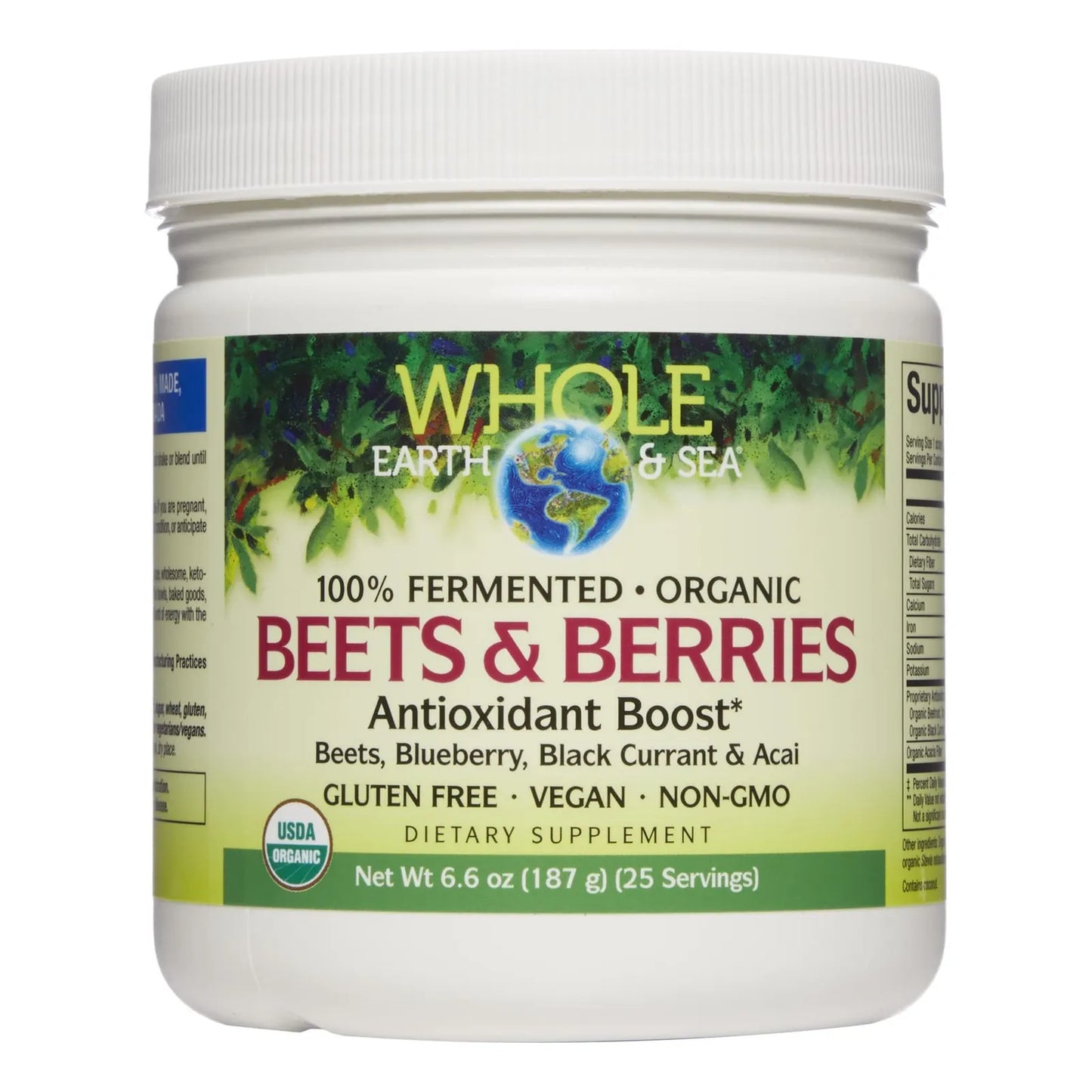 Polvo De Remolacha Y Bayas Antioxidantes 188g Mezcla Natural Para Energía Y Salud Muscular