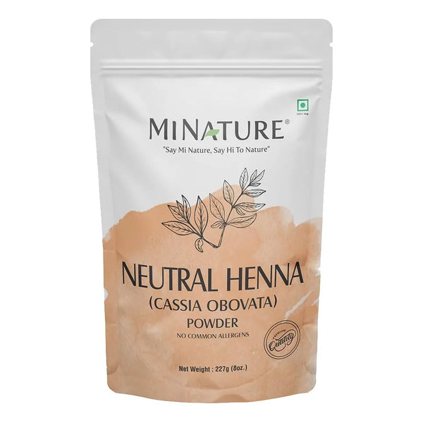 Polvo Henna Neutra Mi Nature 227g Cabello Vibrante Y Natural