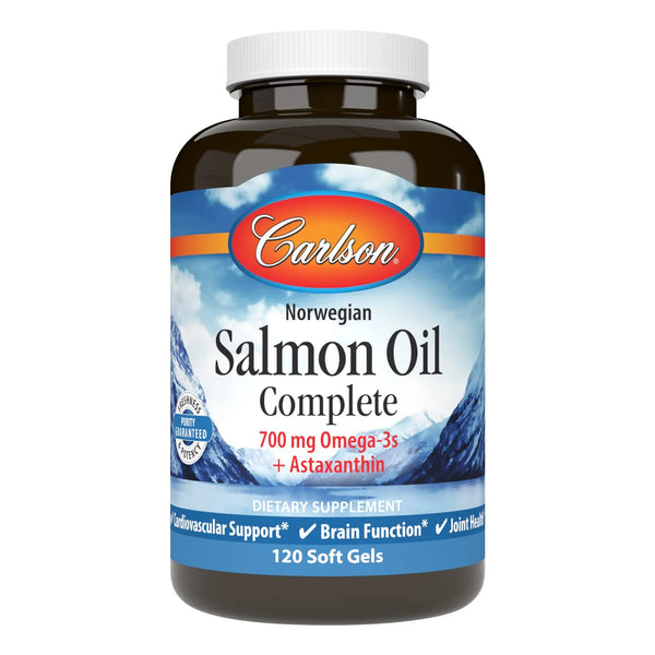 Aceite De Salmon Completo 700 Mg Omega 3 Astaxantina 120 Geles Blandos