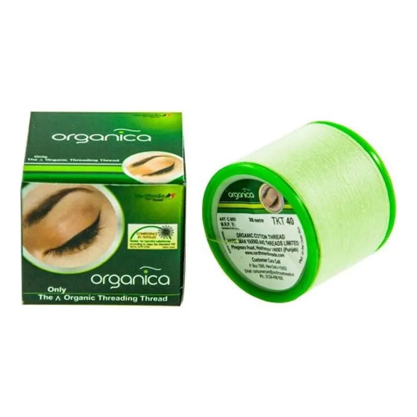 Hilo Depilatorio Para Cejas 40 Carretes 300m Organico India Algodon Premium