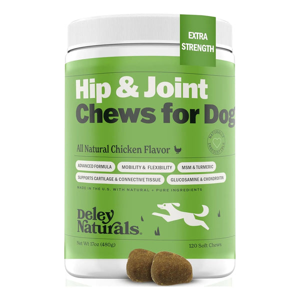 Masticables Suaves Para Perro Apoyo Cadera Articulaciones Alivio Dolor 120 Unidades