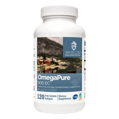 OmegaPure 900 EC Aceite De Pescado Omega 3 Certificado IFOS 120 Capsulas