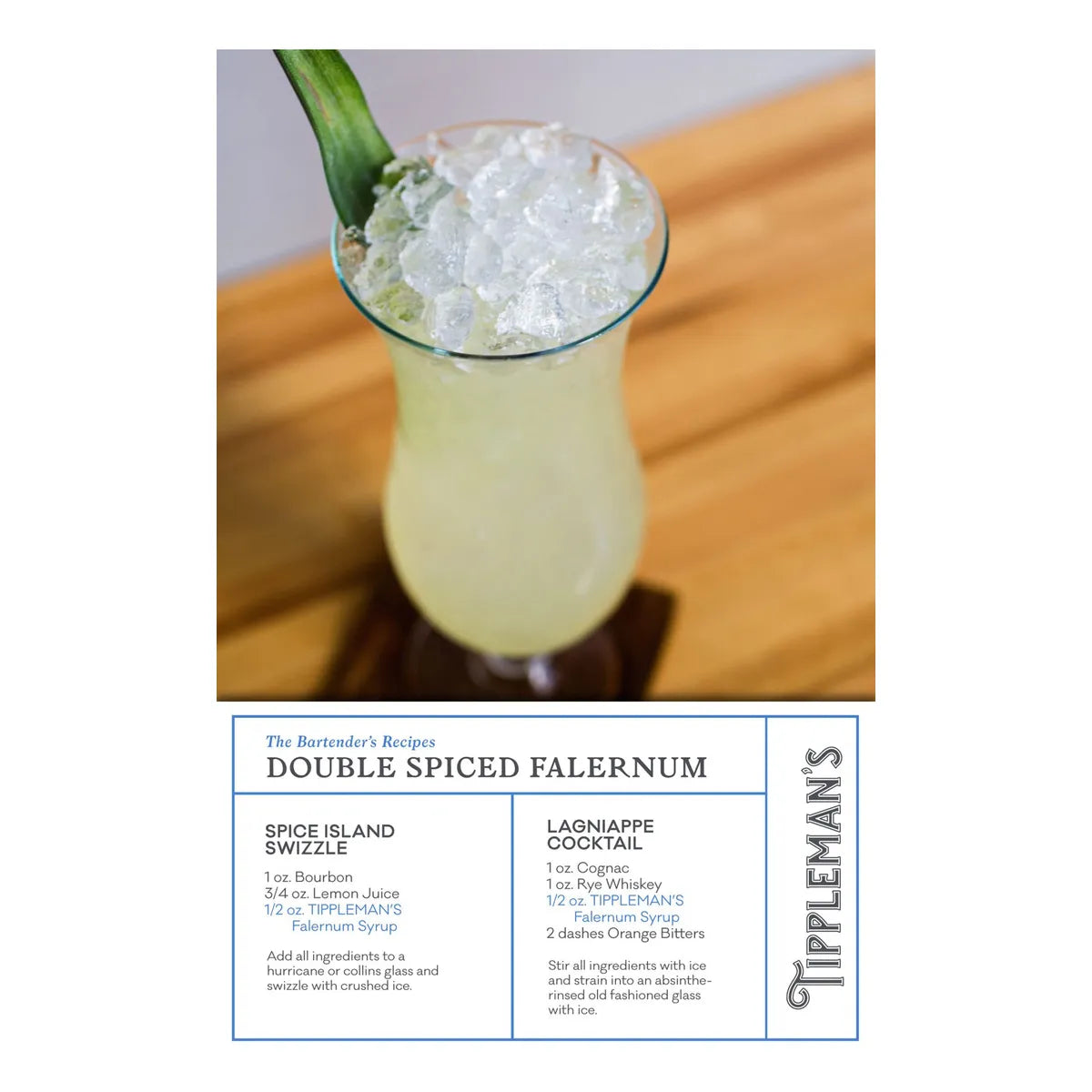 Doble Falernum Especiado Mezclador Artesanal Para Cócteles Premium