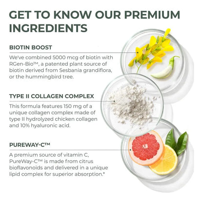 Vitaminas Crecimiento Cabello Con Biotina Zinc 120 Píldoras Paquete Doble