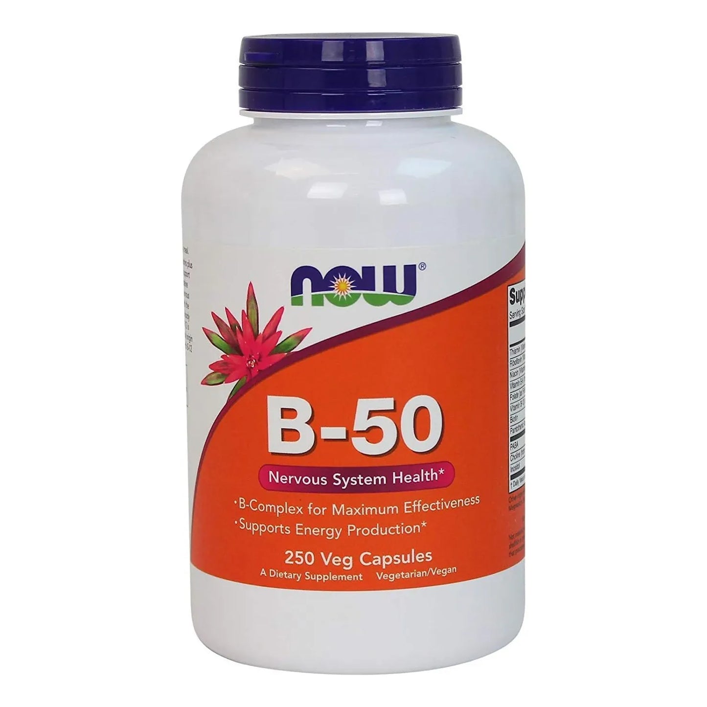 Complejo B 50 250 Capsulas Vegetales Paquete Doble Now Foods