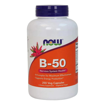 Complejo B 50 250 Capsulas Vegetales Paquete Doble Now Foods