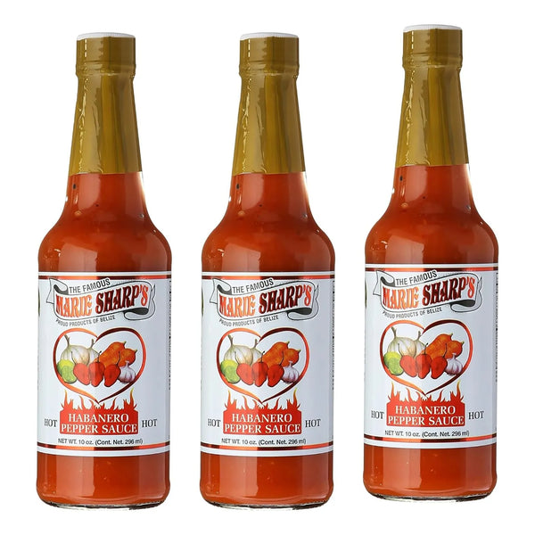 Salsa Picante Habanero Marie Sharp 284 G Paquete De 3 Sabores Intensos Y Naturales