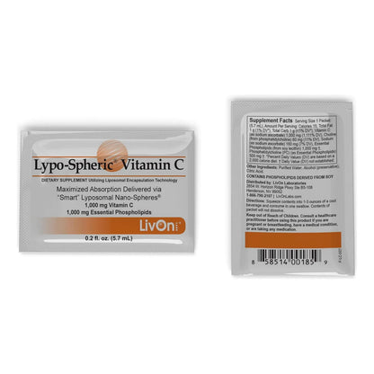 Vitamina C Lypo Spheric 60 Paquetes Maxima Biodisponibilidad Antioxidante Piel
