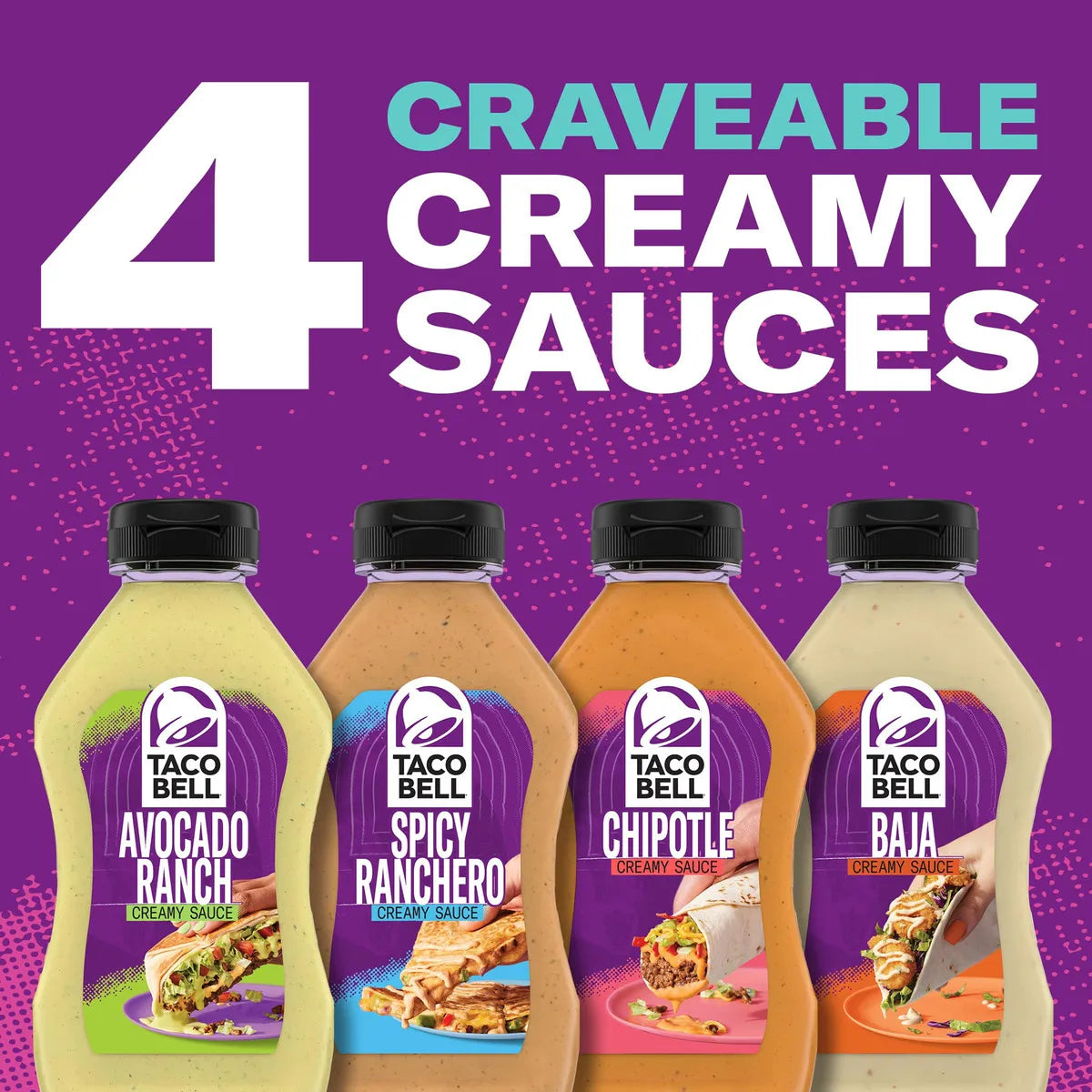 Salsa Cremosa De Chipotle Taco Bell 355 Ml Botella Sabor Auténtico Y Cremoso