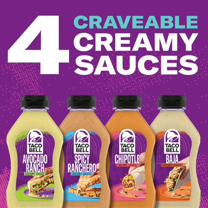 Salsa Cremosa De Chipotle Taco Bell 355 Ml Botella Sabor Auténtico Y Cremoso