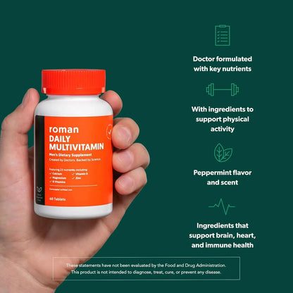Multivitaminico Diario Para Hombres Energia Salud Cerebral Y Fisica 23 Nutrientes