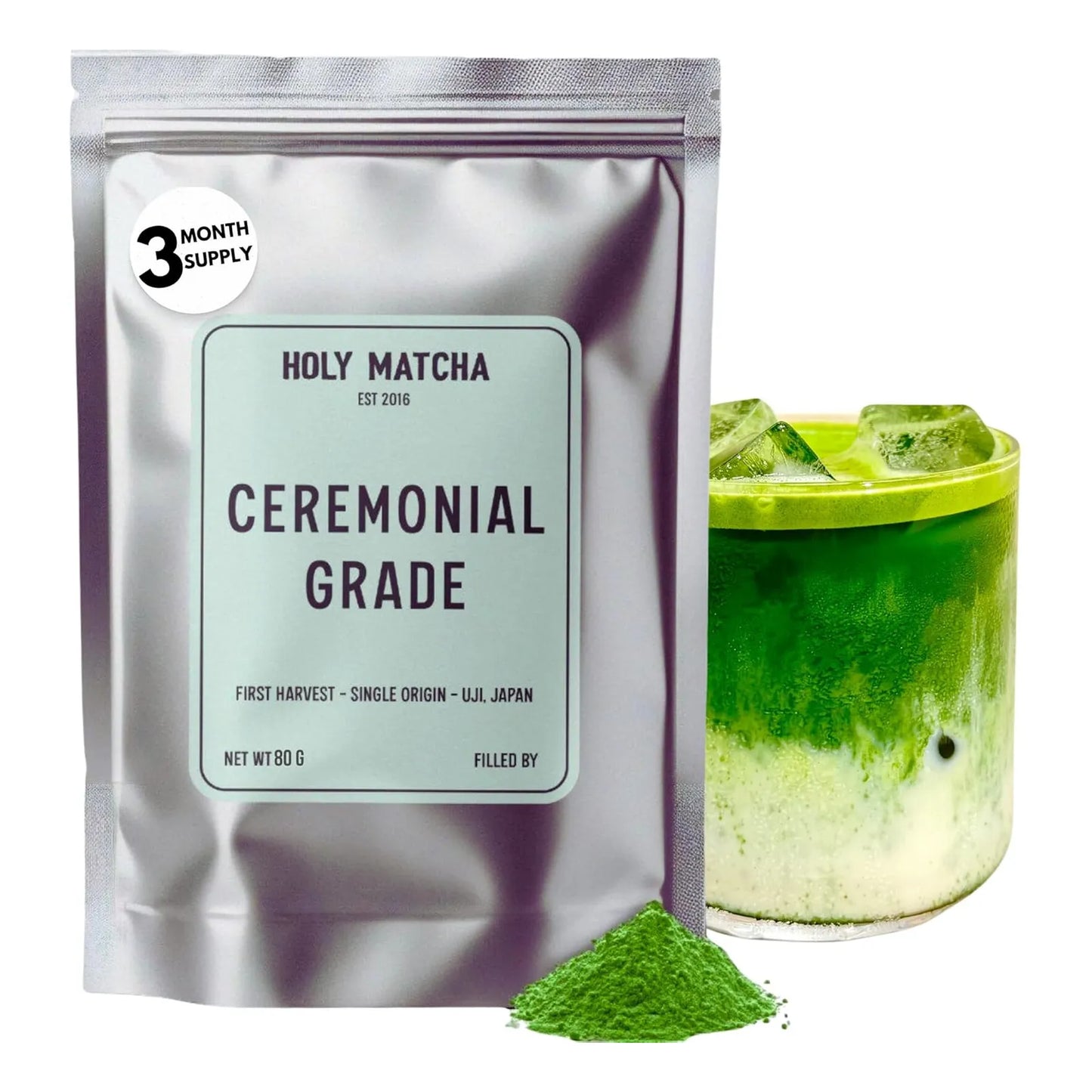Té Verde Ceremonial En Polvo De Kioto Japón Superalimento Antioxidante Con L Teanina 80 Porciones