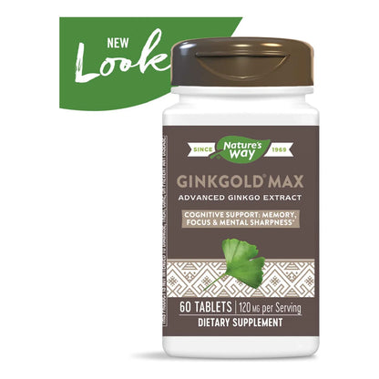 Ginkgo Biloba Extracto 120 Mg Para Memoria Y Concentración 60 Cápsulas