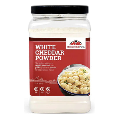 Queso Cheddar Blanco En Polvo Hoosier Hill Farm 2 Libras Sabor Intenso Y Versatil