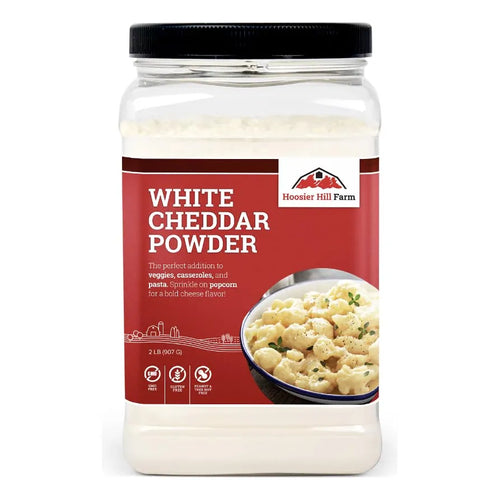 Queso Cheddar Blanco En Polvo Hoosier Hill Farm 2 Libras Sabor Intenso Y Versatil