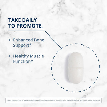 Tabletas Bone Builder Con Magnesio Calcio Fosforo Y Vitamina D Para Huesos Fuertes