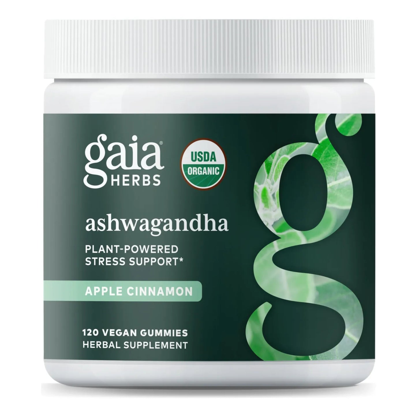 Gomitas Ashwagandha Orgánicas Reductoras De Estrés Con Canela Y Jengibre Veganas 120 Unidades