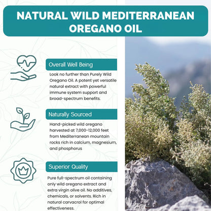 Cápsulas De Aceite De Orégano Mediterráneo Silvestre 90 Unidades Apoyo Inmunológico