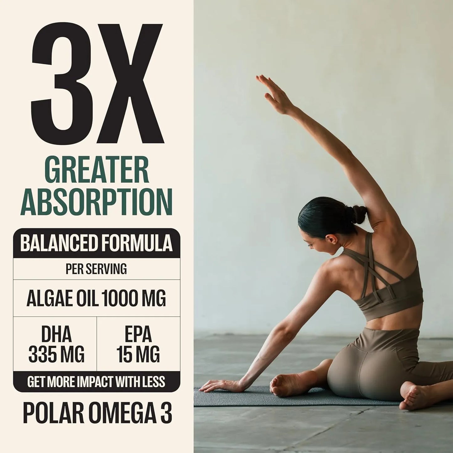 Aceite De Algas Omega 3 Dha Epa 60 Cápsulas Triple Potencia Orlo DHA Vegano