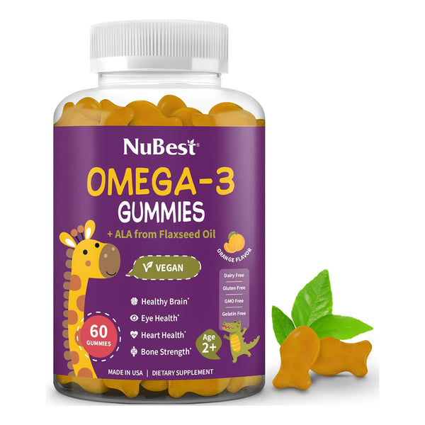 Gomitas Omega 3 Infantiles Con Aceite De Linaza Para Crecimiento Cerebral Y Salud Ocular