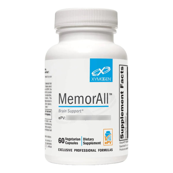 MemorAll Suplemento Cerebral Vitaminas Botanicos Memoria Funcion Cognitiva 60 Capsulas