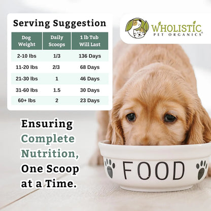 Vitaminas En Polvo Para Cachorros Apoyo Digestivo Inmunológico Wholistic Pet Organics